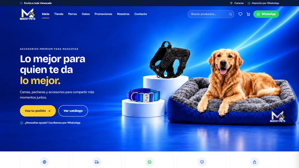 Página web de Mackypets